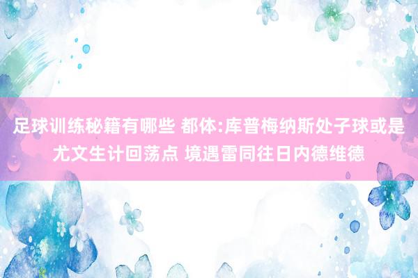 足球训练秘籍有哪些 都体:库普梅纳斯处子球或是尤文生计回荡点 境遇雷同往日内德维德