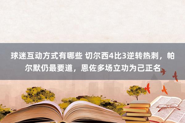 球迷互动方式有哪些 切尔西4比3逆转热刺，帕尔默仍最要道，恩佐多场立功为己正名